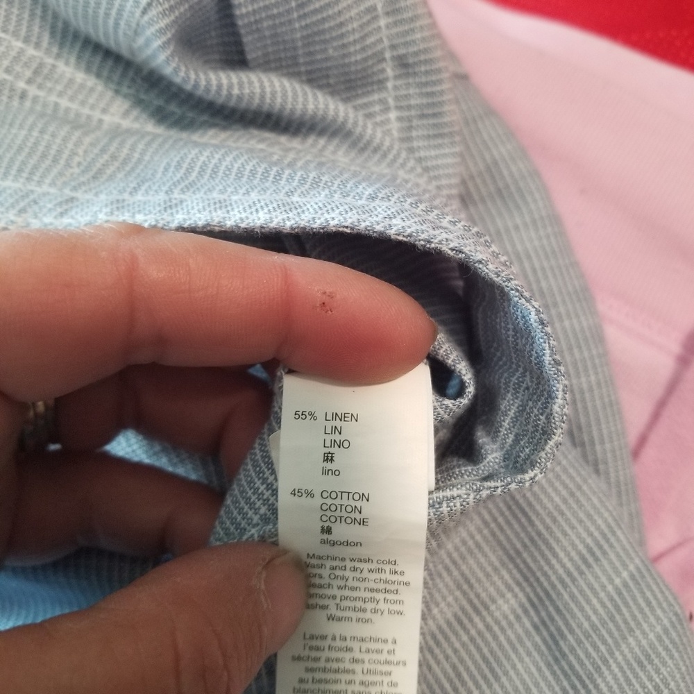 NWT Gap Linen Blend Pants (B9) - Picture 5 of 5